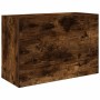 Mueble de pared baño madera ingeniería roble ahumado 60x25x40cm de , Tocadores de baño - Ref: Foro24-860071, Precio: 49,04 €,...
