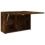 Mueble de pared baño madera ingeniería roble ahumado 60x25x40cm de , Tocadores de baño - Ref: Foro24-860071, Precio: 47,19 €,...