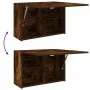 Mueble de pared baño madera ingeniería roble ahumado 60x25x40cm de , Tocadores de baño - Ref: Foro24-860071, Precio: 47,19 €,...