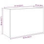 Mueble de pared baño madera ingeniería roble ahumado 60x25x40cm de , Tocadores de baño - Ref: Foro24-860071, Precio: 49,04 €,...
