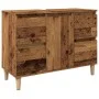 Mueble de lavabo madera ingeniería envejecida 80x33x60 cm de , Tocadores de baño - Ref: Foro24-857126, Precio: 87,91 €, Descu...