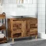 Mueble de lavabo madera ingeniería envejecida 80x33x60 cm de , Tocadores de baño - Ref: Foro24-857126, Precio: 87,91 €, Descu...