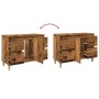 Mueble de lavabo madera ingeniería envejecida 80x33x60 cm de , Tocadores de baño - Ref: Foro24-857126, Precio: 90,93 €, Descu...