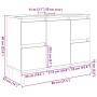 Mueble de lavabo madera ingeniería envejecida 80x33x60 cm de , Tocadores de baño - Ref: Foro24-857126, Precio: 90,93 €, Descu...