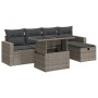 Set de muebles de jardín 6 pzas y cojines ratán sintético gris de , Conjuntos de jardín - Ref: Foro24-3327810, Precio: 410,47...