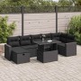 Set de sofás de jardín y cojines 8 piezas ratán sintético negro de , Conjuntos de jardín - Ref: Foro24-3327825, Precio: 562,0...