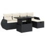 Set de sofás de jardín 6 piezas y cojines ratán sintético negro de , Conjuntos de jardín - Ref: Foro24-3327886, Precio: 464,6...