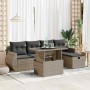 Set de muebles de jardín 6 pzas y cojines ratán sintético gris de , Conjuntos de jardín - Ref: Foro24-3327890, Precio: 492,55...