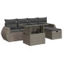 Set de muebles de jardín 6 pzas y cojines ratán sintético gris de , Conjuntos de jardín - Ref: Foro24-3327890, Precio: 492,55...
