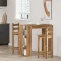 Mesa alta con estante madera roble artisan 102x50x103,5 cm de , Mesas de cocina y de comedor - Ref: Foro24-856761, Precio: 88...