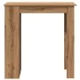 Mesa alta con estante madera roble artisan 102x50x103,5 cm de , Mesas de cocina y de comedor - Ref: Foro24-856761, Precio: 88...