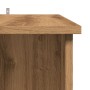 Mesa alta con estante madera roble artisan 102x50x103,5 cm de , Mesas de cocina y de comedor - Ref: Foro24-856761, Precio: 90...