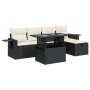 Set de sofás de jardín 6 piezas y cojines ratán sintético negro de , Conjuntos de jardín - Ref: Foro24-3327846, Precio: 455,7...