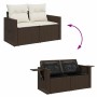 Set sofás de jardín 8 piezas y cojines ratán sintético marrón de , Conjuntos de jardín - Ref: Foro24-3327873, Precio: 555,31 ...