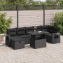 Set de sofás de jardín y cojines 8 piezas ratán sintético negro de , Conjuntos de jardín - Ref: Foro24-3327865, Precio: 566,9...