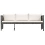 Set de muebles de jardín 6 pzas y cojines ratán sintético gris de vidaXL, Conjuntos de jardín - Ref: Foro24-313340, Precio: 3...