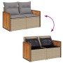 Set sofás jardín y cojines 6 pzas ratán sintético acacia beige de , Conjuntos de jardín - Ref: Foro24-3327664, Precio: 453,46...