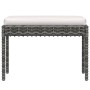 Set de muebles de jardín 6 pzas y cojines ratán sintético gris de vidaXL, Conjuntos de jardín - Ref: Foro24-313340, Precio: 3...