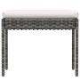 Set de muebles de jardín 6 pzas y cojines ratán sintético gris de vidaXL, Conjuntos de jardín - Ref: Foro24-313340, Precio: 3...