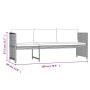 Set de muebles de jardín 6 pzas y cojines ratán sintético gris de vidaXL, Conjuntos de jardín - Ref: Foro24-313340, Precio: 3...