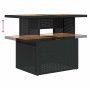 Set sofás jardín y cojines 7 pzas ratán sintético acacia negro de , Conjuntos de jardín - Ref: Foro24-3327716, Precio: 488,59...