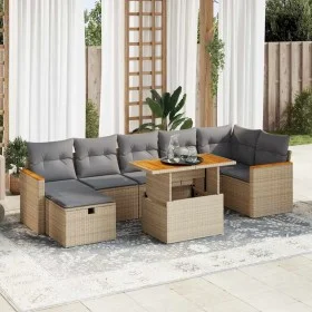 Juego de sofás jardín con cojines 5 pzas ratán sintético beige by , Garden sets - Ref: Foro24-3328123, Price: 531,86 €, Disco...