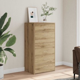 Aparador 6 cajones contrachapada color 50x34x96 cm de , Aparadores - Ref: Foro24-855891, Precio: 121,76 €, Descuento: %