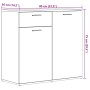 Aparador de madera contrachapada madera vieja 80x36x75 cm de , Aparadores - Ref: Foro24-856006, Precio: 90,42 €, Descuento: %