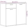Aparador de madera contrachapada madera vieja 80x36x75 cm de , Aparadores - Ref: Foro24-856006, Precio: 87,22 €, Descuento: %