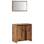 Juego de muebles de baño 2 piezas madera ingeniería envejecida de , Muebles de baño - Ref: Foro24-856067, Precio: 75,71 €, De...