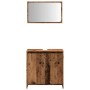 Juego de muebles de baño 2 piezas madera ingeniería envejecida de , Muebles de baño - Ref: Foro24-856067, Precio: 75,71 €, De...