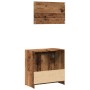 Juego de muebles de baño 2 piezas madera ingeniería envejecida de , Muebles de baño - Ref: Foro24-856067, Precio: 75,71 €, De...