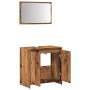 Juego de muebles de baño 2 piezas madera ingeniería envejecida de , Muebles de baño - Ref: Foro24-856067, Precio: 75,71 €, De...