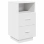 Mesilla de noche con 2 cajones blanca 36x36x68 cm de , Mesitas de noche - Ref: Foro24-858578, Precio: 64,58 €, Descuento: %