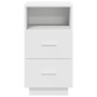 Mesilla de noche con 2 cajones blanca 36x36x68 cm de , Mesitas de noche - Ref: Foro24-858578, Precio: 64,58 €, Descuento: %