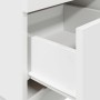 Mesilla de noche con 2 cajones blanca 36x36x68 cm de , Mesitas de noche - Ref: Foro24-858578, Precio: 64,58 €, Descuento: %