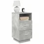Mesilla de noche con 2 cajones gris cemento 36x36x68 cm de , Mesitas de noche - Ref: Foro24-858584, Precio: 55,43 €, Descuent...
