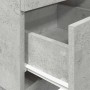 Mesilla de noche con 2 cajones gris cemento 36x36x68 cm de , Mesitas de noche - Ref: Foro24-858584, Precio: 56,29 €, Descuent...