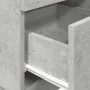 Mesilla de noche con 2 cajones gris cemento 36x36x68 cm de , Mesitas de noche - Ref: Foro24-858584, Precio: 55,43 €, Descuent...