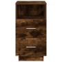 Mesilla de noche con 2 cajones roble ahumado 36x36x68 cm de , Mesitas de noche - Ref: Foro24-858586, Precio: 59,99 €, Descuen...