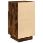 Mesilla de noche con 2 cajones roble ahumado 36x36x68 cm de , Mesitas de noche - Ref: Foro24-858586, Precio: 59,99 €, Descuen...