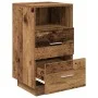 Mesilla de noche con 2 cajones madera vieja 36x36x68 cm de , Mesitas de noche - Ref: Foro24-858592, Precio: 59,60 €, Descuent...