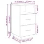 Mesilla de noche con 2 cajones madera vieja 36x36x68 cm de , Mesitas de noche - Ref: Foro24-858592, Precio: 59,60 €, Descuent...