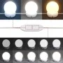 Tocador con luces LED madera envejecida 86,5x35x136 cm de , Mesas - Ref: Foro24-857023, Precio: 105,56 €, Descuento: %