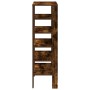 Zapatero madera contrachapada roble ahumado 61x32x105 cm de , Zapateros y organizadores de calzado - Ref: Foro24-859864, Prec...