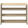 Mueble zapatero madera contrachapada roble sonoma 80x25x62 cm de , Zapateros y organizadores de calzado - Ref: Foro24-859916,...