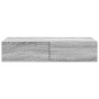 Estante de pared con cajones madera contrachapada roble ahumado de , Estantes y estanterías - Ref: Foro24-859982, Precio: 54,...