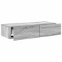 Estante de pared con cajones madera contrachapada roble ahumado de , Estantes y estanterías - Ref: Foro24-859982, Precio: 54,...