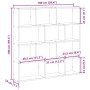 Estante cubo pared 12 compartimentos madera ingeniería blanco de , Estantes y estanterías - Ref: Foro24-860004, Precio: 72,30...