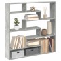 Estante cubo de pared 7 compartimentos madera gris hormigón de , Estantes y estanterías - Ref: Foro24-860025, Precio: 58,16 €...